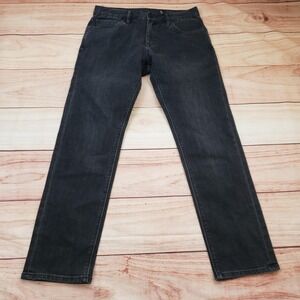 Roark Jeans Mens 32x29 Black Charcoal Straight Fit HWY 128 Denim 5 Pocket Casual